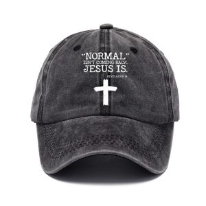 Normal Isn't Coming Back But Jesus Is Revelation 14 Sun Hat, Hats, , COTOSEN, Apparel Online, Cheap Clothes, Buy Now