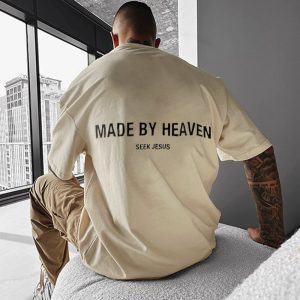 OVERSIZE MADE BY HEAVEN' TEE, T-Shirts, , COTOSEN, Apparel Online, Cheap Clothes, Buy Now