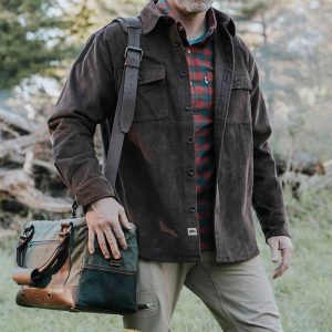 Men's Corduroy Shirt Retro Long Sleeve Color Matching Men's Pocket Daily Casual Dark Coffee Color, Coats & Jackets, , COTOSEN, Apparel Online, Cheap Clothes, Buy Now