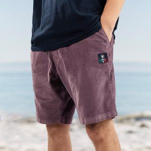 Men's Shorts Retro Corduroy Beach Surf Outdoor 5 Inch Daily Casual Purple, Shorts, , COTOSEN, Apparel Online, Cheap Clothes, Buy Now