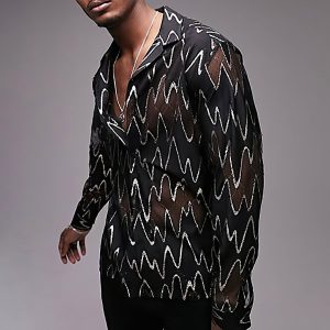 Men's Casual See-through Shirt, T-Shirts, , COTOSEN, Apparel Online, Cheap Clothes, Buy Now