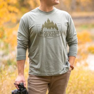 Men's Long Sleeve T-Shirt Retro Printed Round Neck Daily Casual Outdoor Army Green, T-Shirts, , COTOSEN, Apparel Online, Cheap Clothes, Buy Now