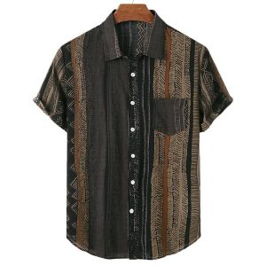 Men's Vintage Print Beach Short Sleeve Shirt, T-Shirts, , COTOSEN, Apparel Online, Cheap Clothes, Buy Now
