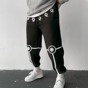 Anime Print Casual Sports Pants, Pants, , COTOSEN, Apparel Online, Cheap Clothes, Buy Now