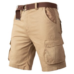 Men's Shorts Vintage Workwear Functional Pocket Wear Resistant Khaki, Shorts, , COTOSEN, Apparel Online, Cheap Clothes, Buy Now