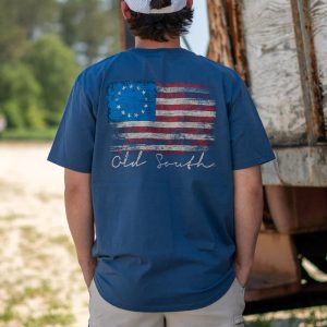 Men's T-Shirt American Flag Print Graphic Holiday Daily Casual Short Sleeve Tee Blue, T-Shirts, , COTOSEN, Apparel Online, Cheap Clothes, Buy Now