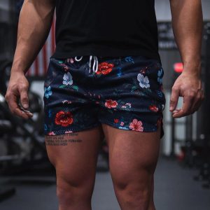 Men's Floral Print Muscle Shorts, Shorts, , COTOSEN, Apparel Online, Cheap Clothes, Buy Now