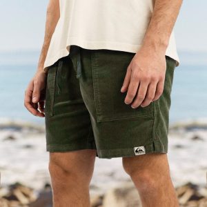 Men's Shorts Retro Corduroy Beach Surf Pocket 5 Inch Shorts Drawstring Daily Outdoor Casual Green, Shorts, , COTOSEN, Apparel Online, Cheap Clothes, Buy Now