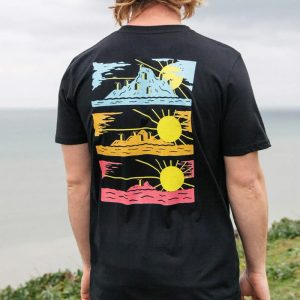 Men's T-Shirt Outdoor Vintage Print Short Sleeve Everyday Tee Black, T-Shirts, , COTOSEN, Apparel Online, Cheap Clothes, Buy Now