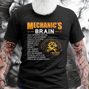 Men's Cotton T-shirt Crew Neck Short Sleeve Mechanic Brain Repair, T-Shirts, , COTOSEN, Apparel Online, Cheap Clothes, Buy Now