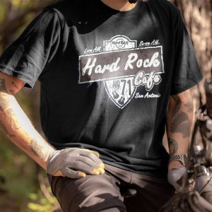 Men's Cotton T-Shirt Crew Neck Short Sleeve Hard Rock Guitar Print Casual Tee, T-Shirts, , COTOSEN, Apparel Online, Cheap Clothes, Buy Now