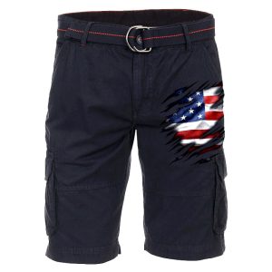 Men's Cargo Shorts Retro American Flag Print Wearable Functional Pocket Workwear, Shorts, , COTOSEN, Apparel Online, Cheap Clothes, Buy Now