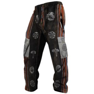 Men's Vintage Ethnic Casual Pants, Pants, , COTOSEN, Apparel Online, Cheap Clothes, Buy Now
