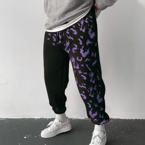 Anime Print Casual Sports Pants, Pants, , COTOSEN, Apparel Online, Cheap Clothes, Buy Now