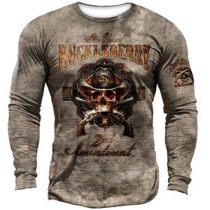 Men's Outdoor Retro Fighting Skull Tactical T-Shirt, T-Shirts, , COTOSEN, Apparel Online, Cheap Clothes, Buy Now