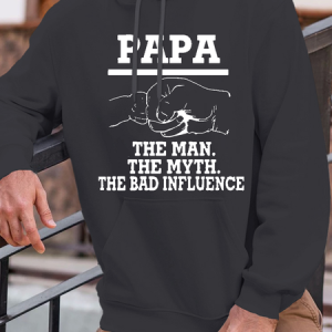 Men's Touch Fist Graphic Print Casual Text Letters Loose Hoodie, color:Deep Gray|size:3XL, Lilicloth.com
