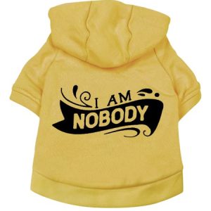 I Am Nobody Human Matching Do Hoodie, color:Yellow|size:XXL, Lilicloth.com