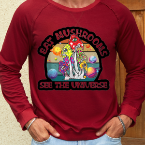 Men's Crew Neck Casual Loose Cotton-Blend Sweatshirt, color:Red|size:3XL, Lilicloth.com