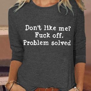 Women's funny Letters Casual Shirt, color:Gray|size:3XL, Lilicloth.com
