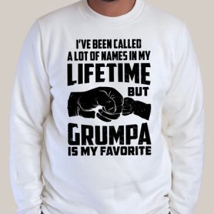 Men’s I've Been Called A Lot Of Names In My Lifetime Loose Casual Animal Crew Neck Sweatshirt, color:White|size:3XL, Lilicloth.com