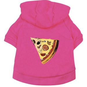 Pizza Pattern Human Matching Do Hoodie, color:Rose Red|size:XXL, Lilicloth.com