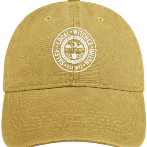 Men's /Women's Salem Local Witches Coalition  Denim Hat, color:Yellow|size:One-size, Lilicloth.com