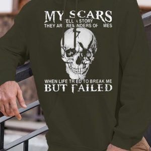 Men’s Skull Casual Loose Skull Hoodie, color:Army Green|size:3XL, Lilicloth.com