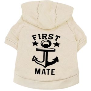 First Mate Human Matching Dog Hoodie, color:Apricot|size:5XL, Lilicloth.com