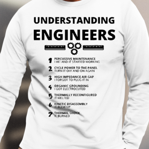 Men's Understanding Engineers Sweatshirt, color:White|size:3XL, Lilicloth.com