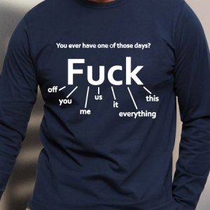 Men’s Humor And Irony Text Letters Cotton Crew Neck Casual Top, color:Dark Blue|size:3XL, Lilicloth.com