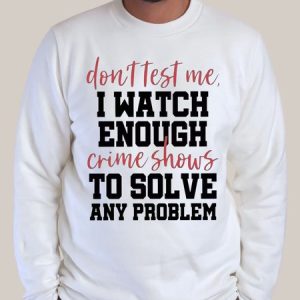 Men’s Humor And Irony Casual Text Letters Crew Neck Sweatshirt, color:White|size:3XL, Lilicloth.com