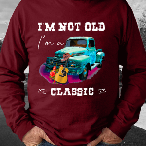 Men's I'm not old, I'm a classic car Loose Casual Sweatshirt, color:Red|size:3XL, Lilicloth.com