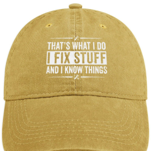 Men's /Women's  that's what i do i fix things and i know things  Denim Hat, Men's Hats, Lilicloth.com