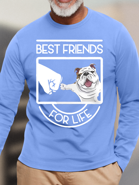 Men's ext Letters Loose Casual Cotton Top, color:Light Blue|size:3XL, Lilicloth.com