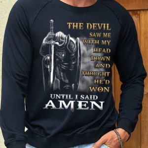 Men’s The Devil Saw Me With My Head Sweatshirt, color:Dark Blue|size:3XL, Lilicloth.com
