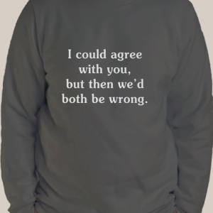 Men's i can agree with you Casual Loose Sweatshirt, color:Deep Gray|size:3XL, Lilicloth.com
