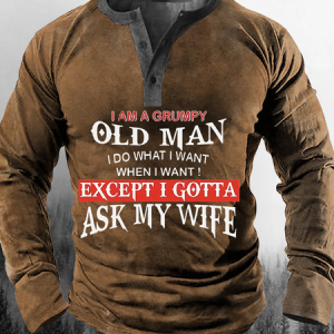 Men's  I Am A Grumpy Old Men Sweatshirt, color:CAMEO BROWN|size:3XL, Lilicloth.com