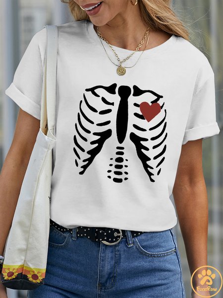 Lilicloth X Funnpaw Women's Funny Pet Matching T-Shirt, color:White|size:XXL, Lilicloth.com
