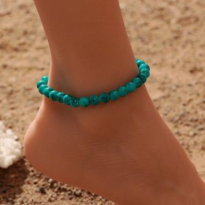 Vacation Plain Swim Anklet, swimwear>>Beach Accessories, color:Blue|size:One-size, JustFashionNow