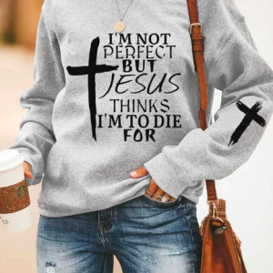 Casual Loose Text Letter Sweatshirt, Sweatshirts & Hoodies, color:Gray|size:XXL, JustFashionNow