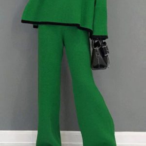 Casual Fashion Plain Pants, Pants, color:Green|size:XXL, Stylewe