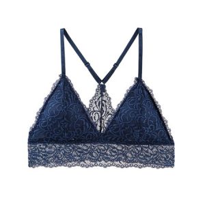 Sexy Lace Lace Bra & Bralette, Crop Bras, color:Purplish blue|size:XL, JustFashionNow