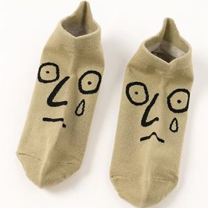 Human Face Ankle Socks, Socks, Lilicloth.com