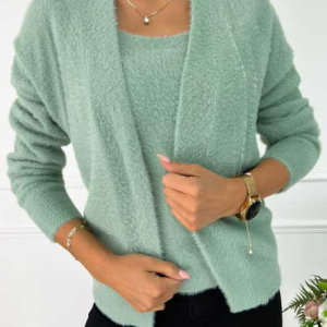 Casual Others Loose Two-Piece Set, Suit Set, color:Green|size:XXL, JustFashionNow