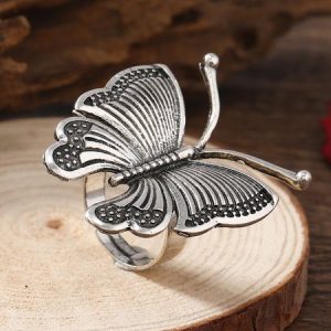Butterfly Adjustable Vintage Ring, Rings, color:As Picture|size:One-size, JustFashionNow