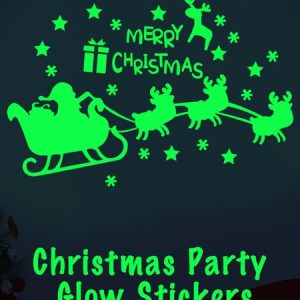 Christmas Party Luminous Sticker Decoration Snowflake Living Room Window Children's Room Decoration, Home & Garden & Decorations, color:As Picture|size:One-size, JustFashionNow