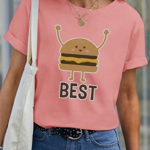 Lilicloth X Funnpaw Women's Best Friend Pet Matching T-Shirt, color:Pink|size:XXL, Lilicloth.com
