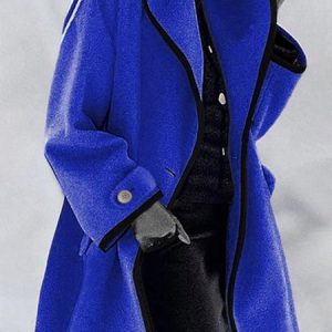 Shift Casual Long Sleeve Cardigan, Coats, color:Blue|size:XXL, Noracora