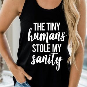 Casual Crew Neck Text Letters Tank Top, Tanks & Camis, color:Black|size:XL, Noracora
