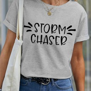 Lilicloth X Funnpaw Women's Storm Chaser Pet Matching T-Shirt, color:Gray|size:XXL, Lilicloth.com